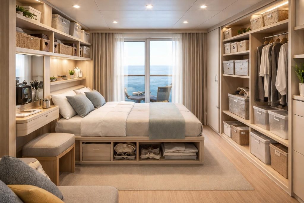 découvrez 8 astuces leroy merlin pour optimiser l'espace et les rangements dans votre cabine de croisière, pour un séjour organisé et confortable.