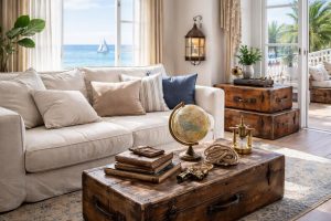 découvrez comment créer une ambiance maritime élégante chez vous grâce aux objets de voyage et au lin lavé am.pm, pour une décoration raffinée et pleine de charme.