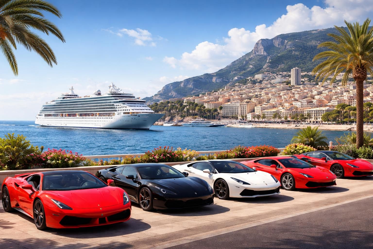découvrez nos croisières en méditerranée avec excursions exclusives et location de voitures de luxe, ferrari et lamborghini, à monaco pour une expérience inoubliable.