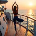 découvrez les bienfaits du yoga sur le pont en pleine mer pour harmoniser votre corps et votre esprit tout en profitant du cadre apaisant de l'océan.