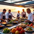 découvrez les plus grands chefs qui réinventent la cuisine en mer, alliant passion, créativité et saveurs uniques pour des expériences culinaires exceptionnelles à bord.